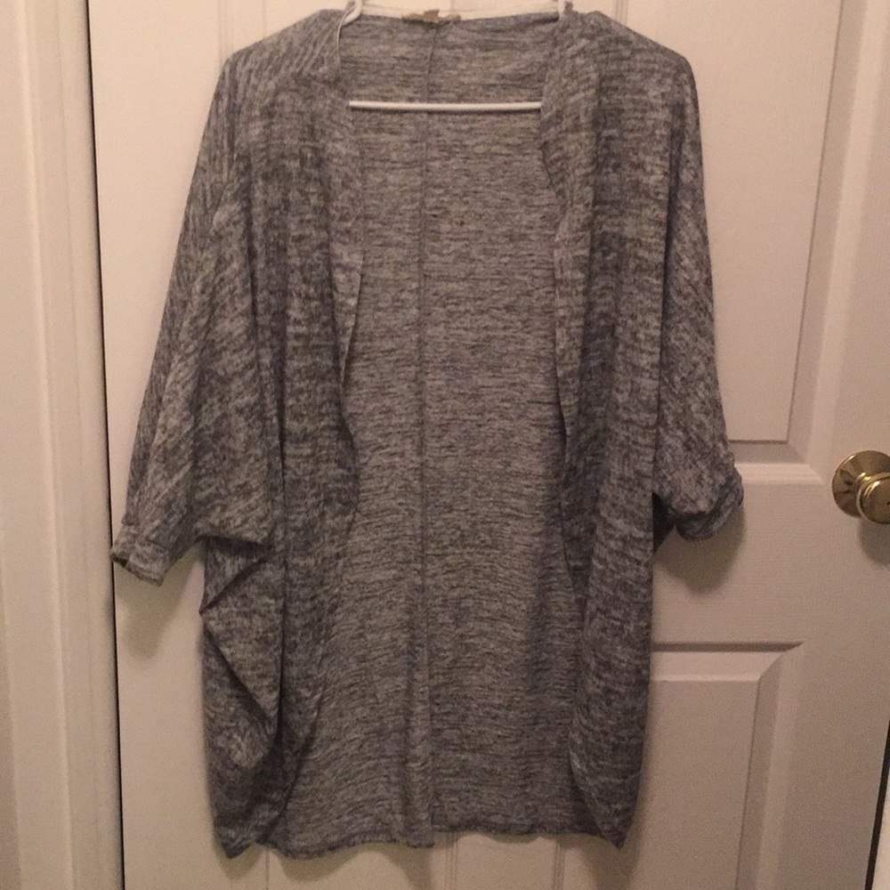 Gray cardigan